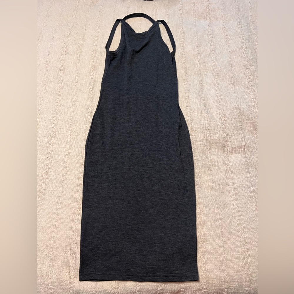 Dark Gray Bodycon Midi Dress